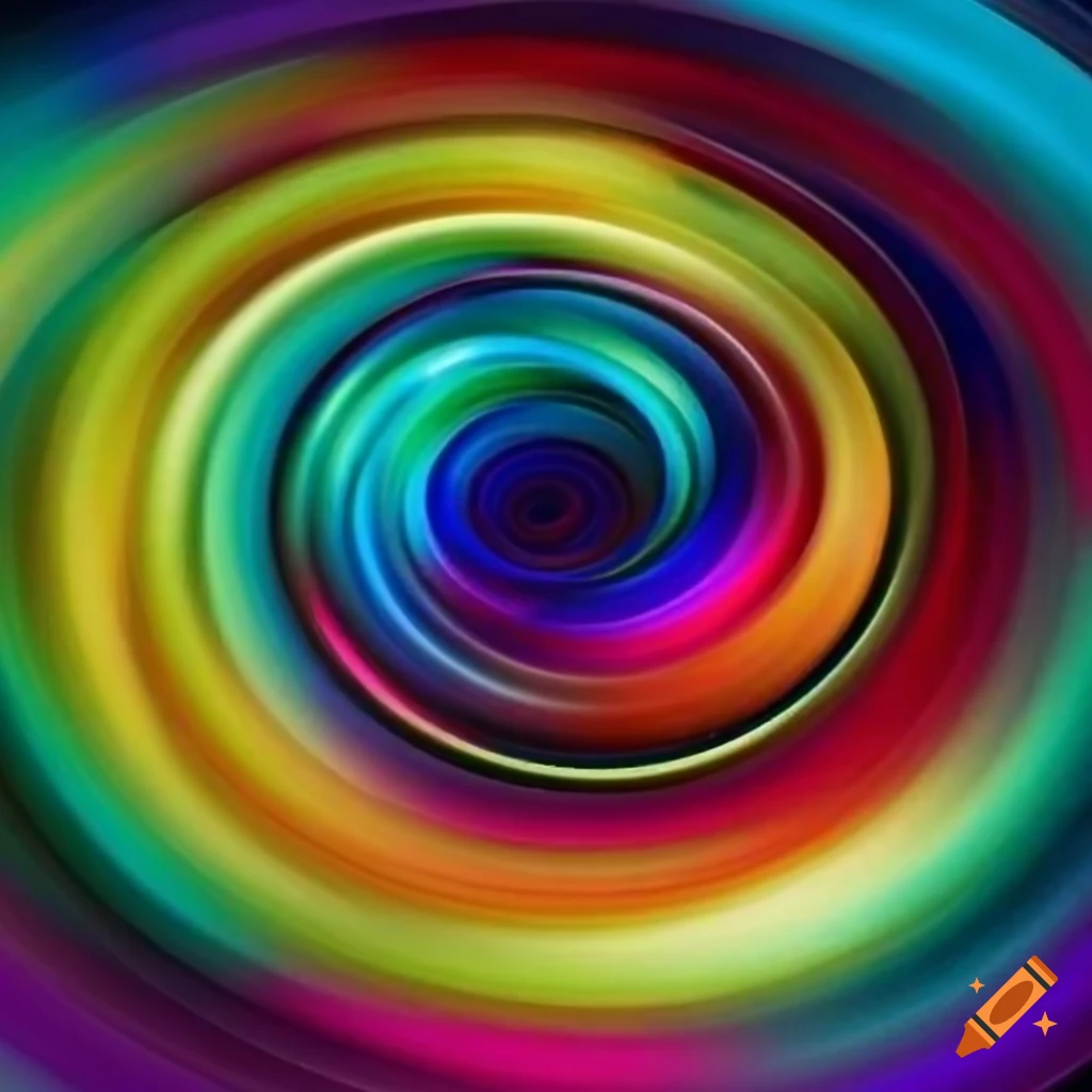 abstract multicolor circle design