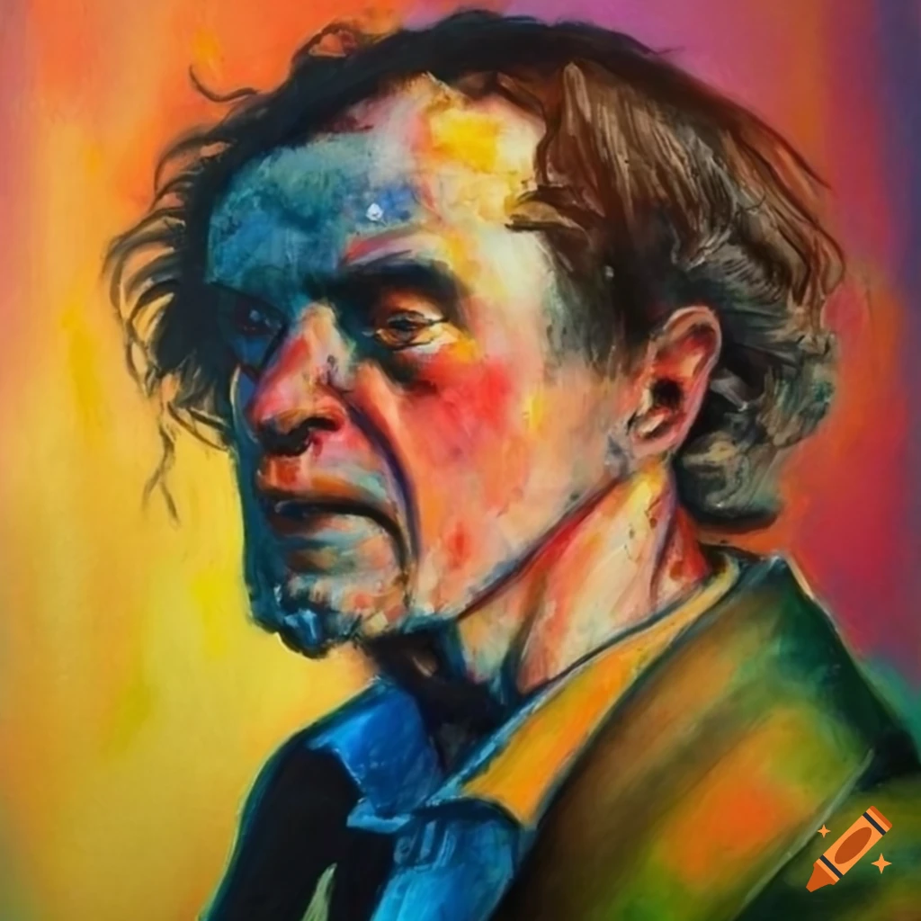 Portrait of charles bukowski on Craiyon