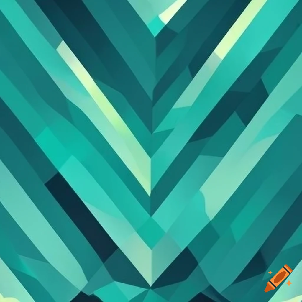 Abstract blue and green geometric pattern
