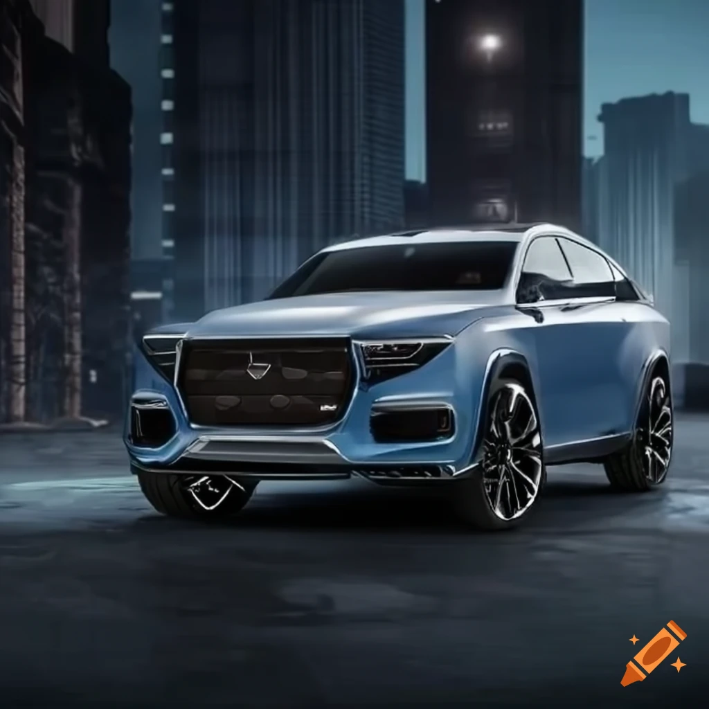 render of an elegant and aggressive SUV