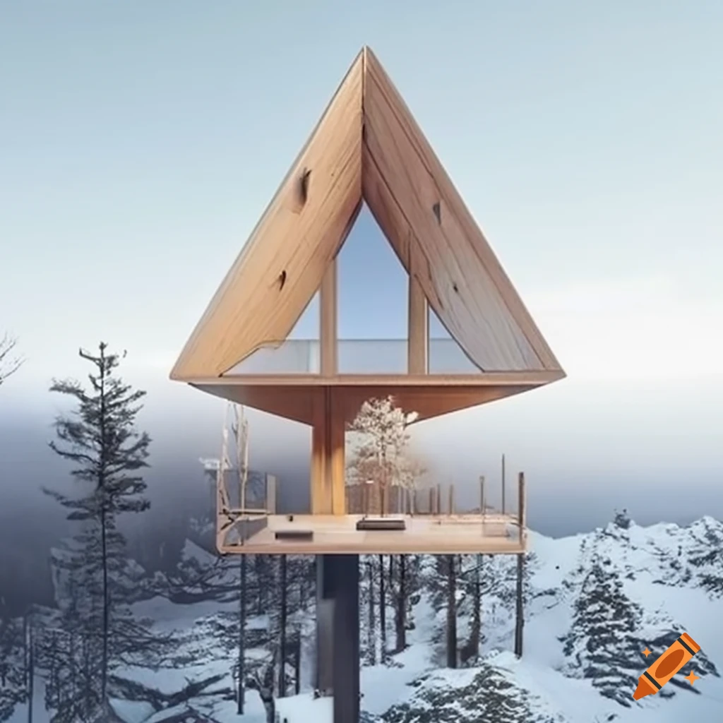 tower cabin with new Nordic minimalist design