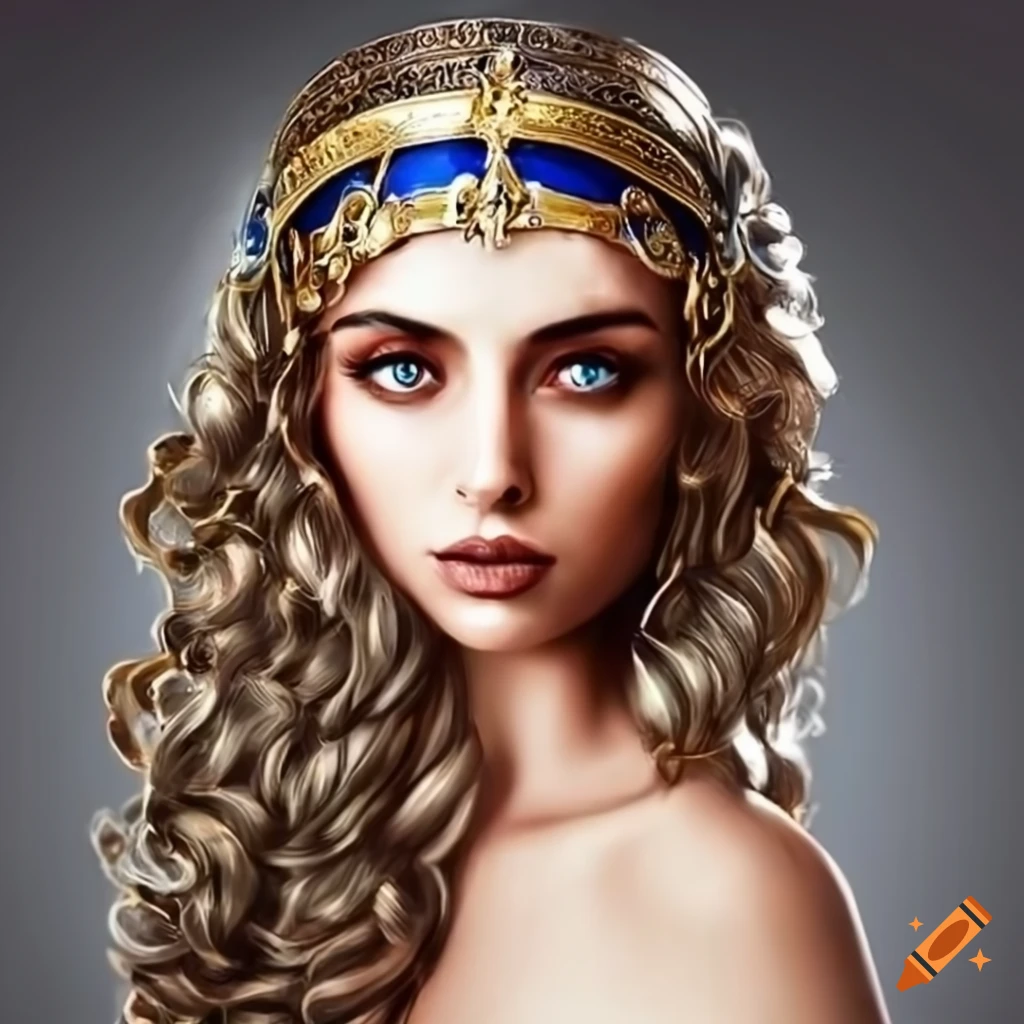Portrait Of A Beautiful Greek Woman