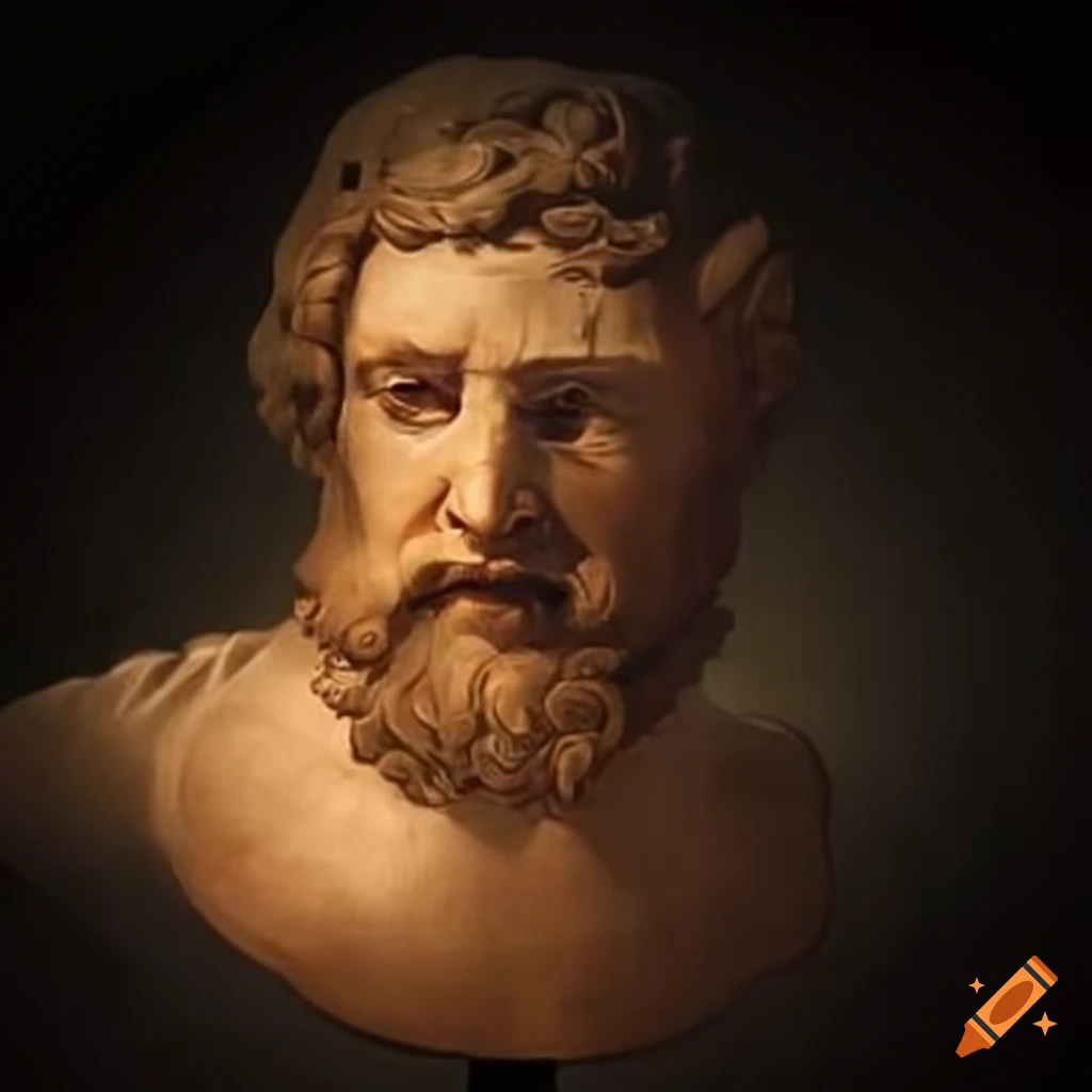 Portrait of epictetus on craiyon