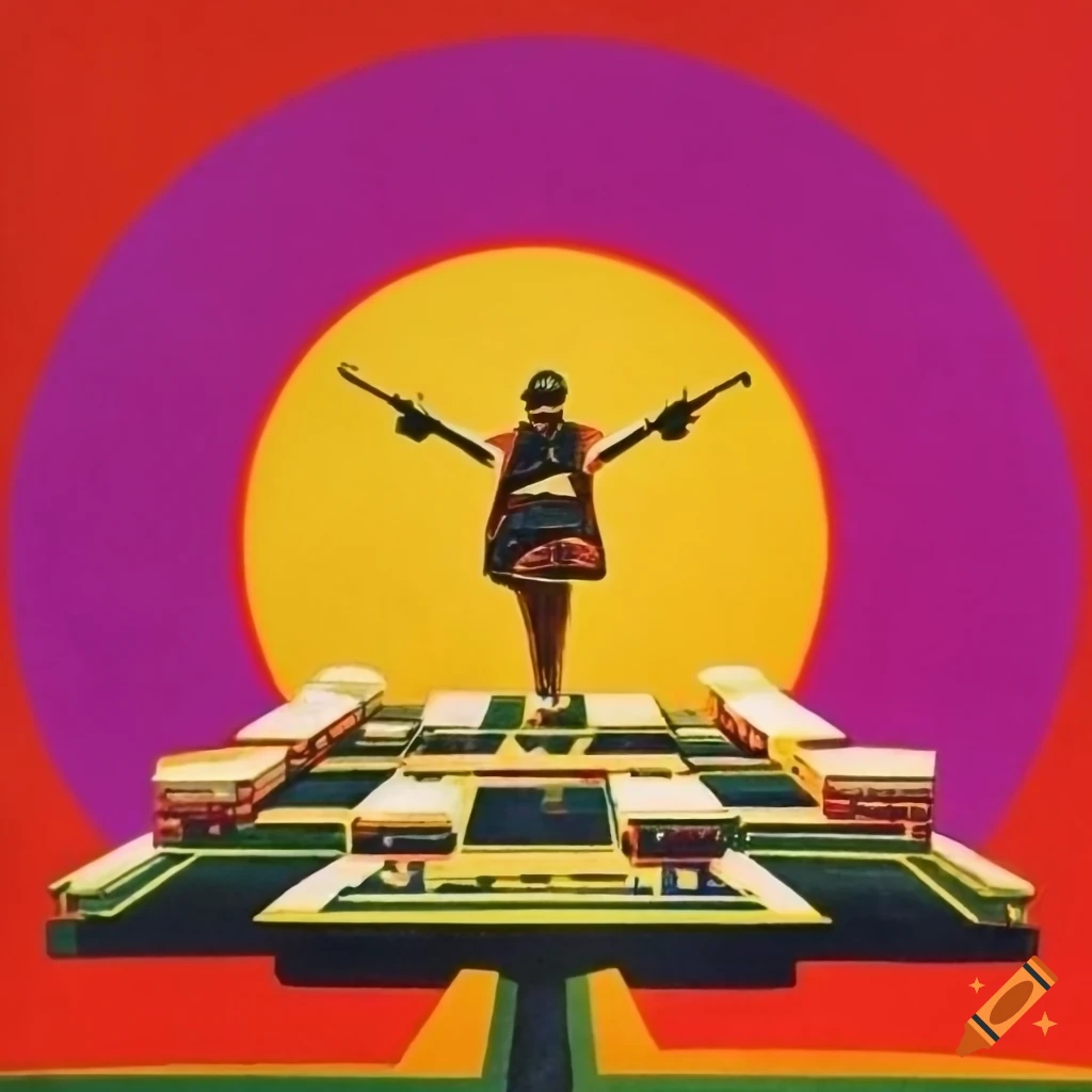 poster of a futuristic counterculture sci-fi movie
