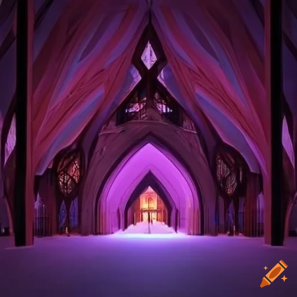 illusion of a cathedral-like cabin