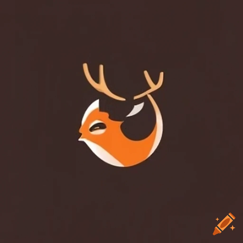 sleek logo design with camera, deer, and fox icons