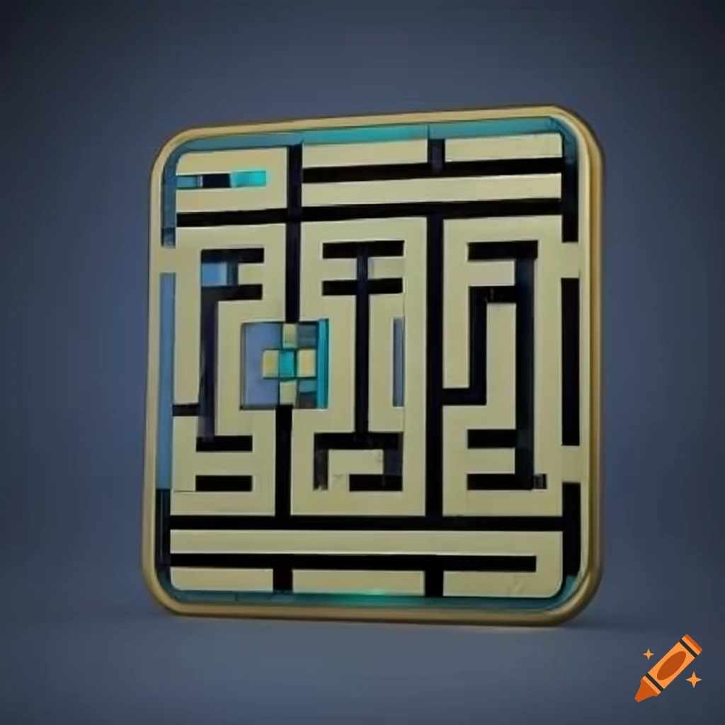 3D android with kufic deco design