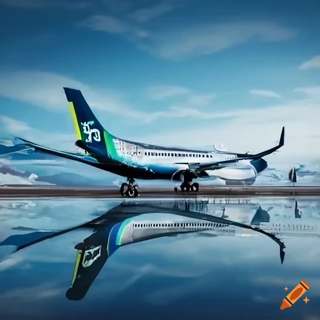 Alaska airlines pilot with black suitcase on Craiyon