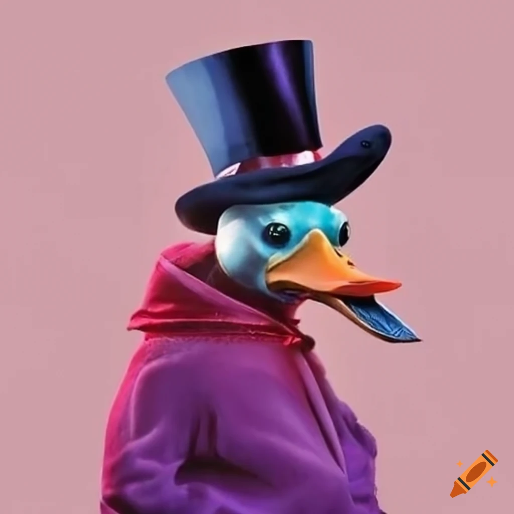 duck dressed as a villain
