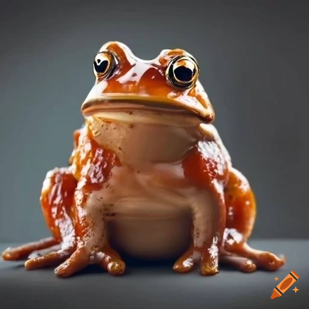 Bbq sauce covered toad