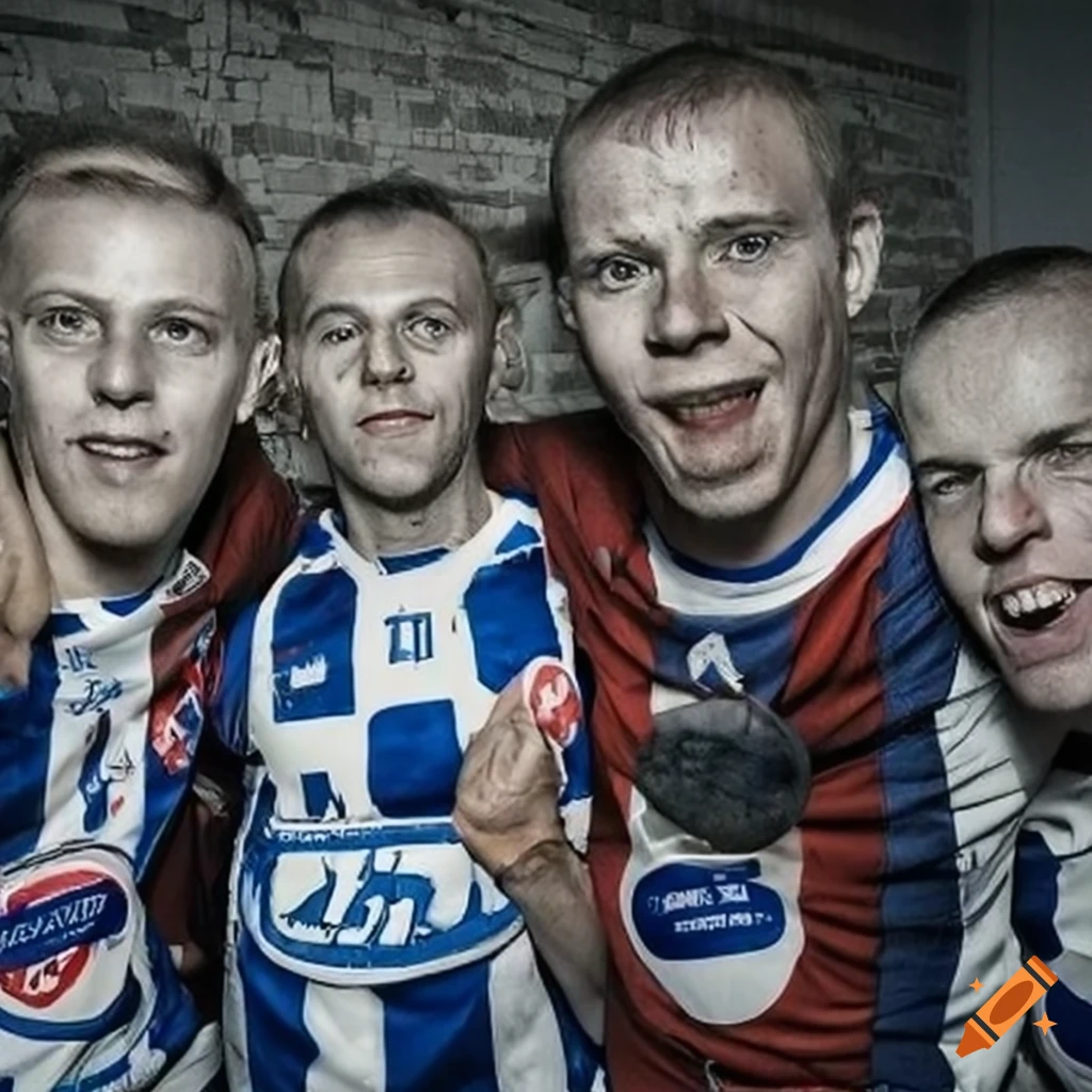 HJK supporters posing with HJK player