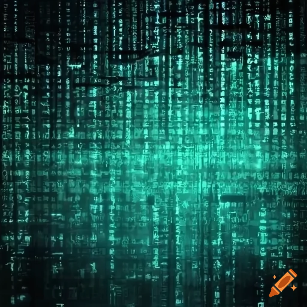 Semi transparent Background Resembling Matrix On Craiyon