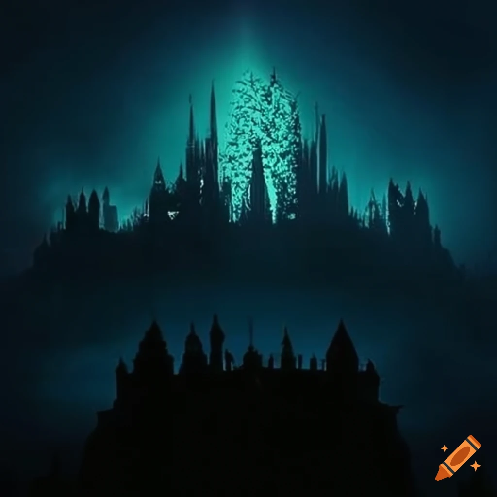 scenic view of a distant palace