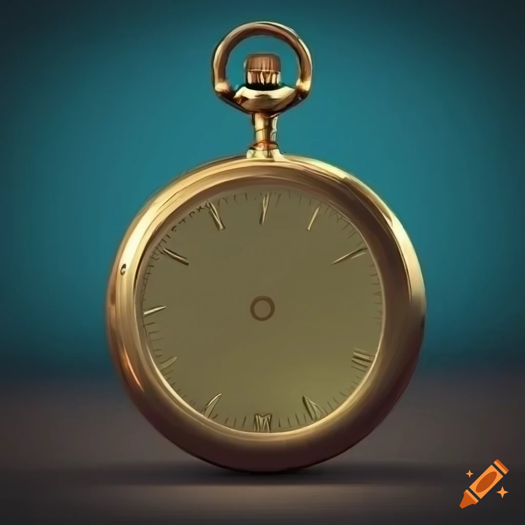 gold pocket watch on a desk