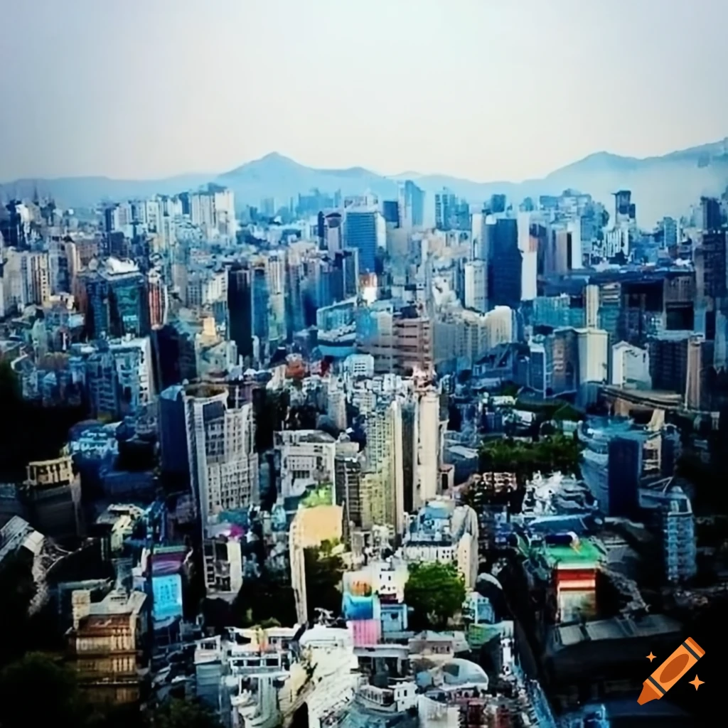 heavenly cityscape of Seoul