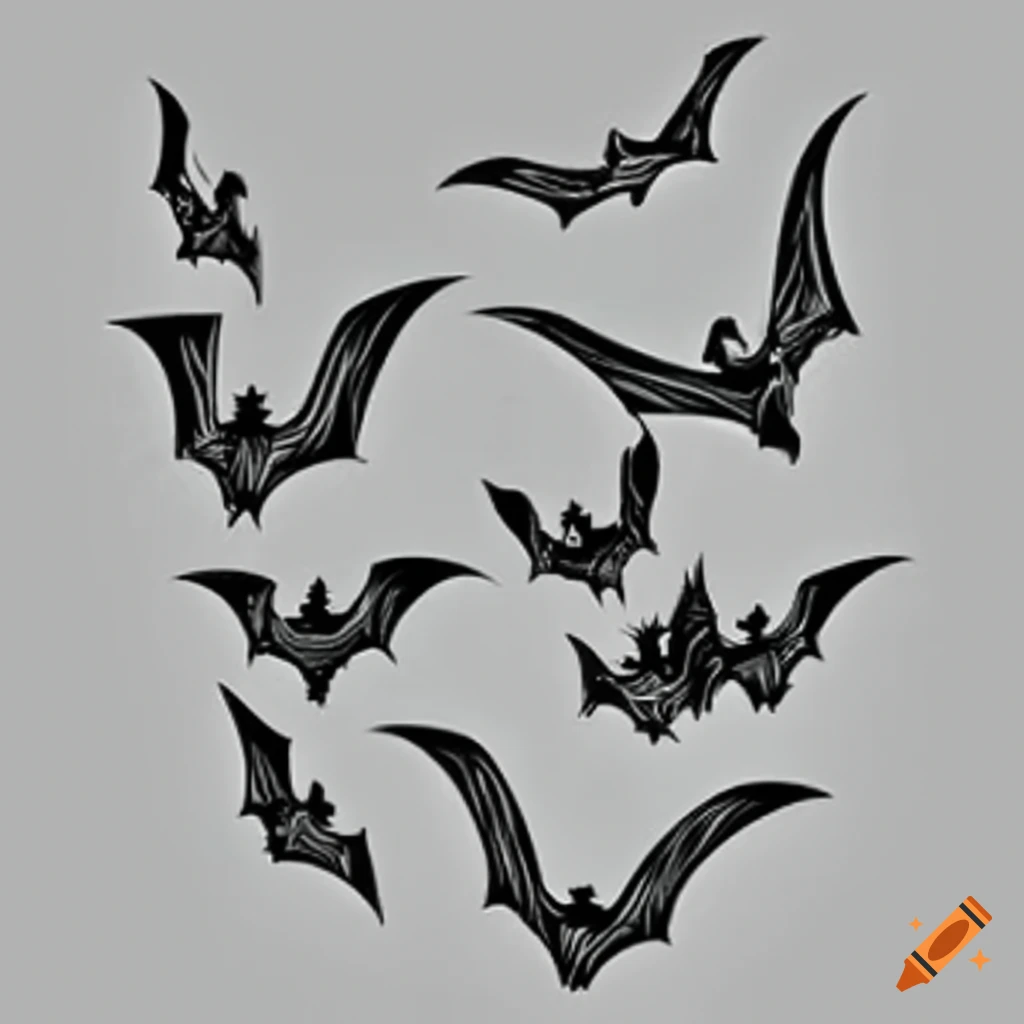 Simple Bat Tattoo Design | Bats tattoo design, Dark art tattoo, Halloween  bats