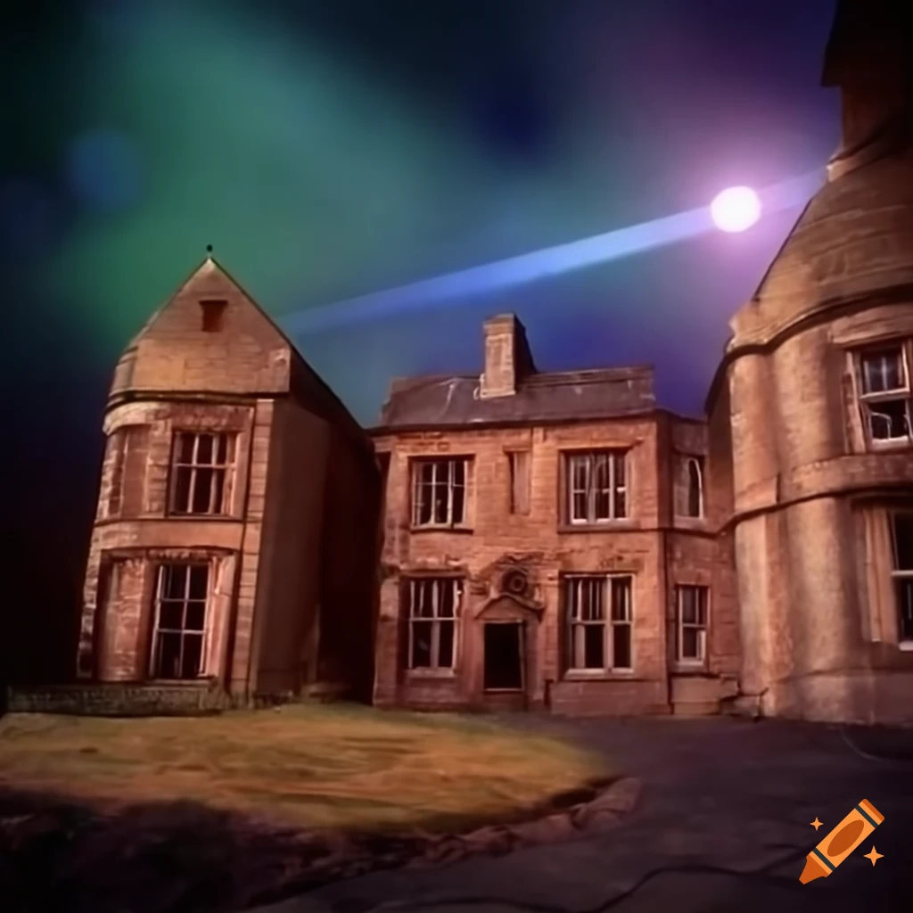 Doctor who tv set with zygons on scottish moor on Craiyon