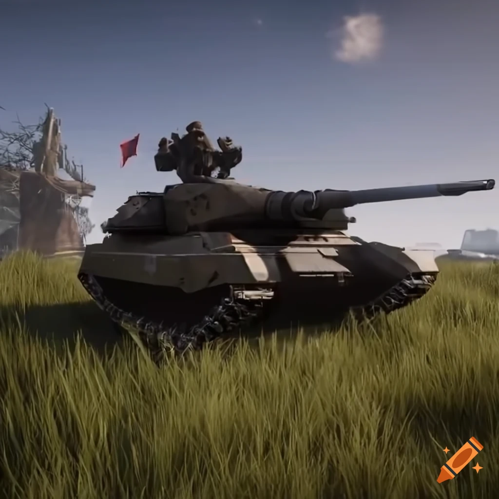 sci-fi British soldiers with flag and tank in Unreal Engine 5