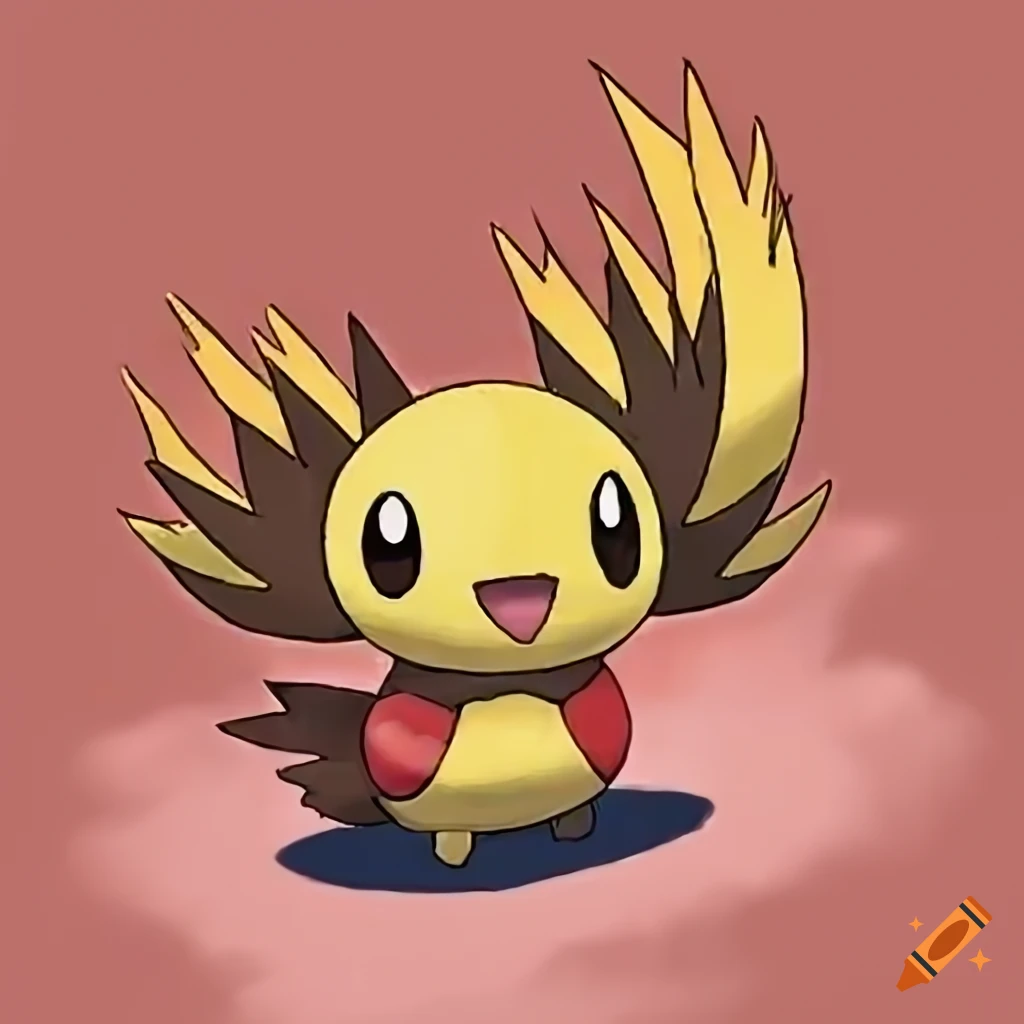 Fan art of a unique fire-type starter pokemon