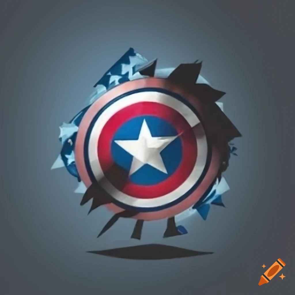 Captain America Shield Digital Art by Paint Stars - Pixels