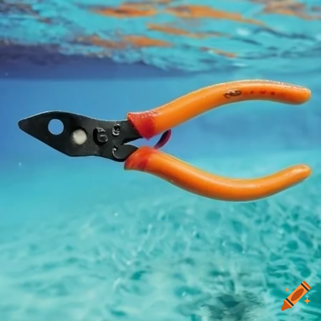 Wire cutters with swimming eyes on Craiyon