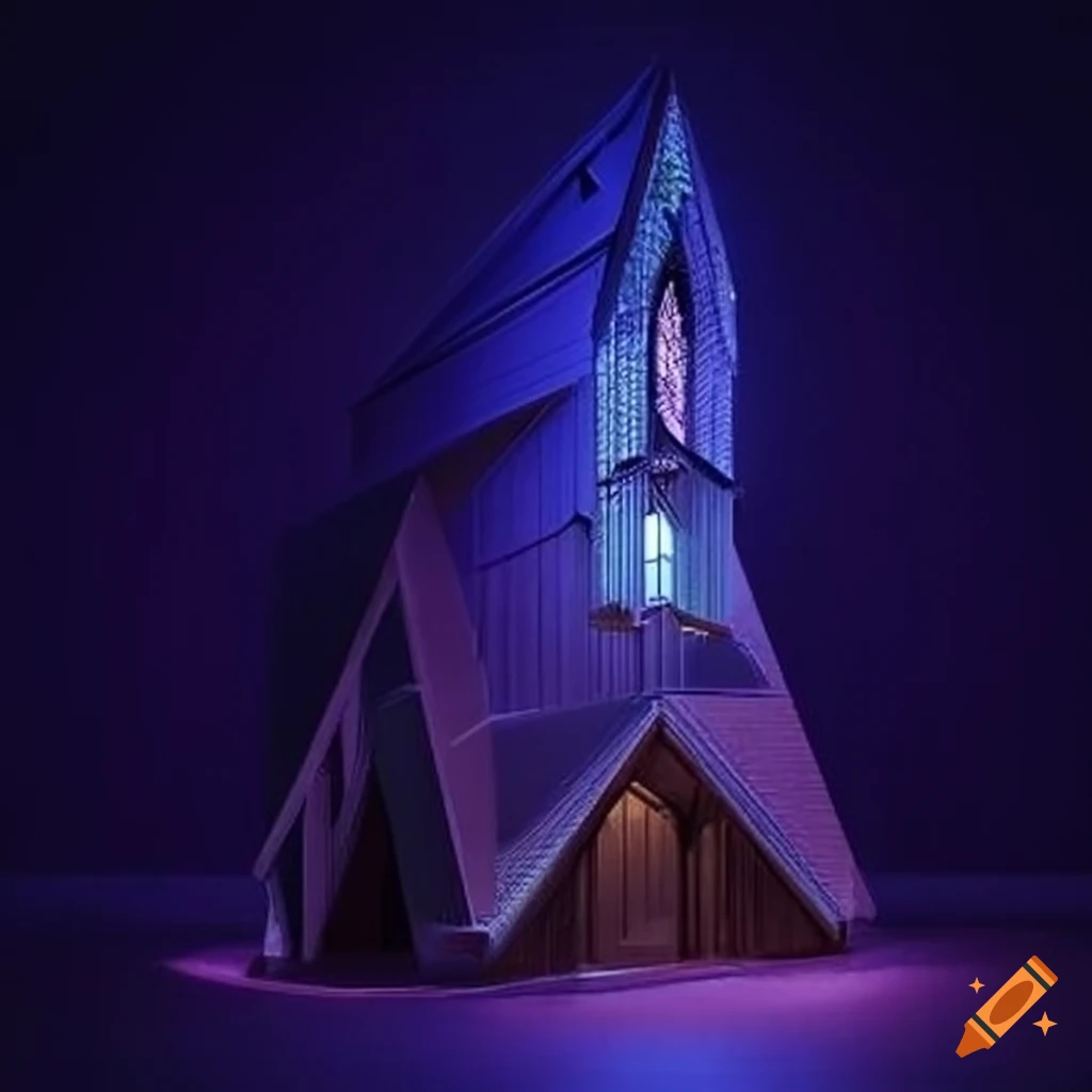 illusory fission architecture cabin resembling a cathedral