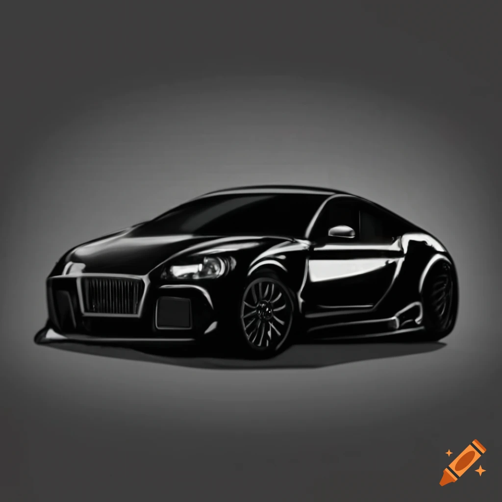 Black car on Craiyon