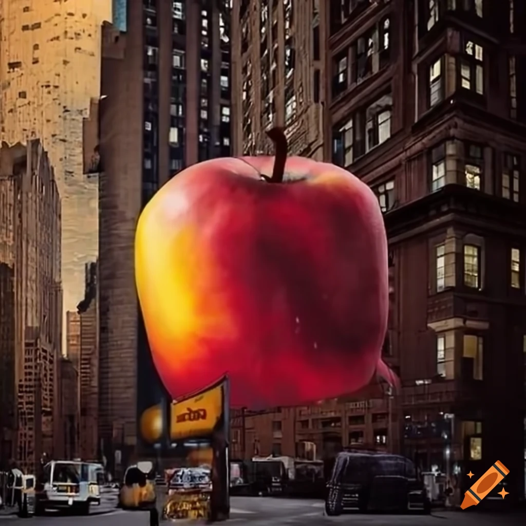 Quirky Illustration Of A Giant Apple Creature In Nyc On Craiyon quirky-illustration-of-a-giant-apple-creature-in-nyc-on-craiyon