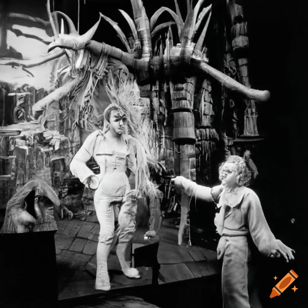 Jon Pertwee in a Doctor Who TV studio set