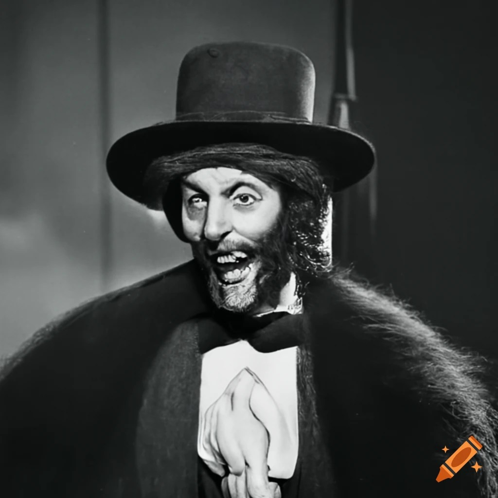 Character from doctor who with a sinister black beard on Craiyon