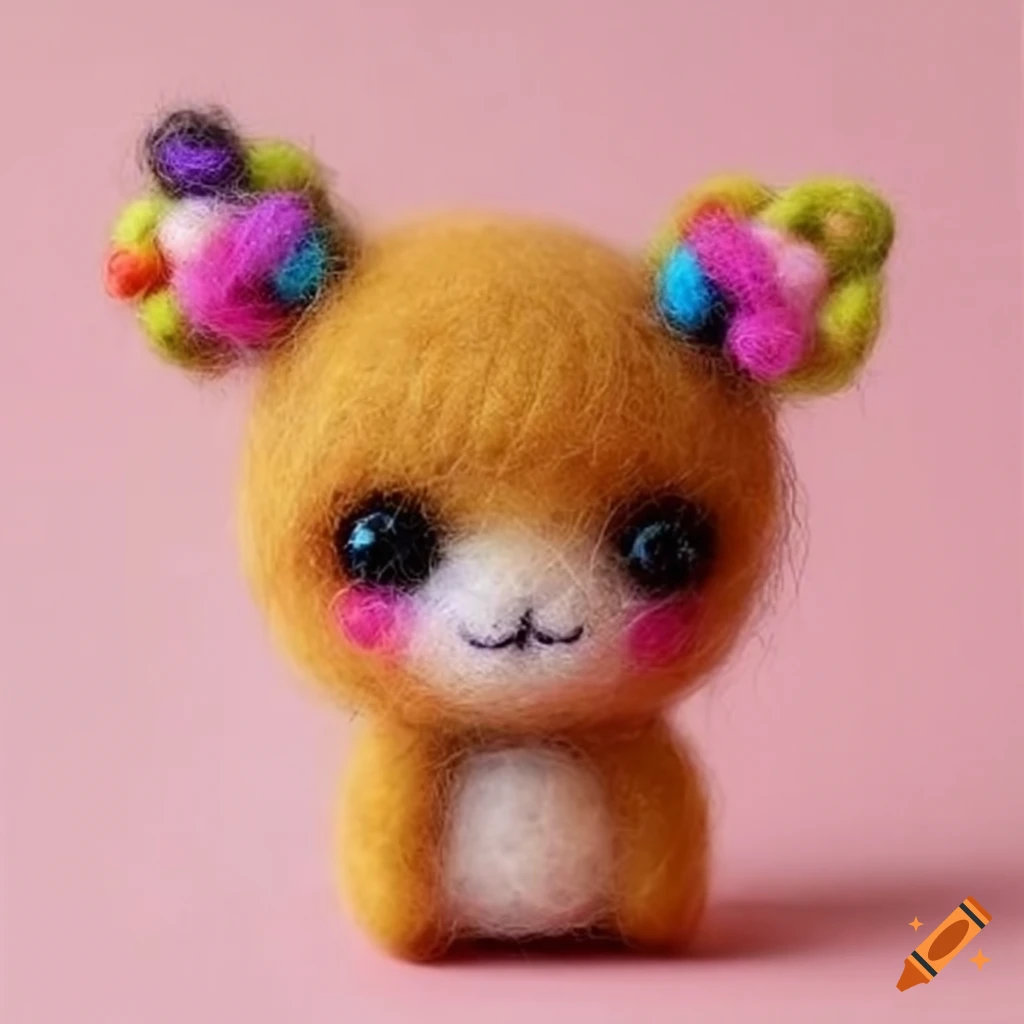 cute felted wool creatures