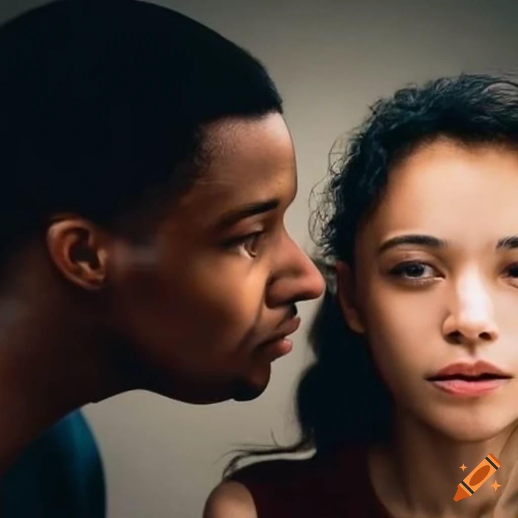 man talking with a girl