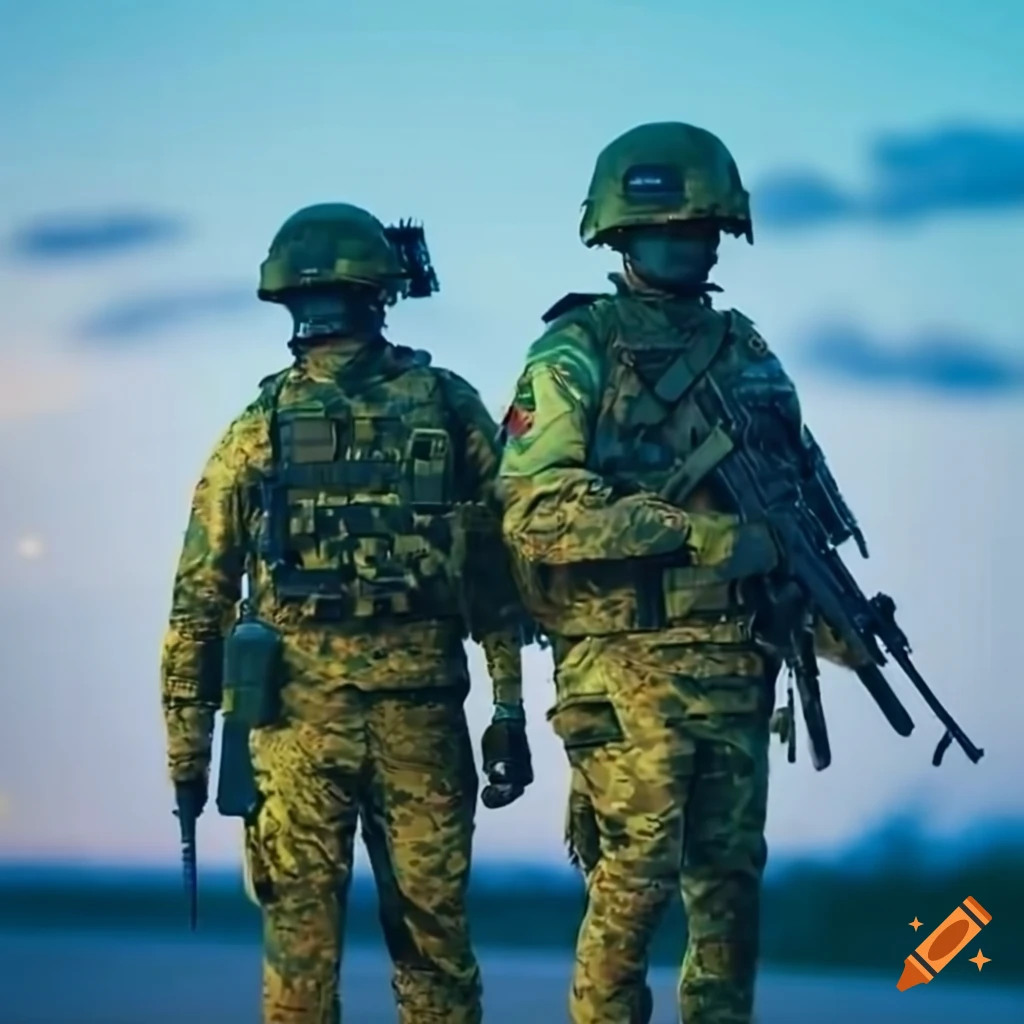 modern Australian soldiers on patrol