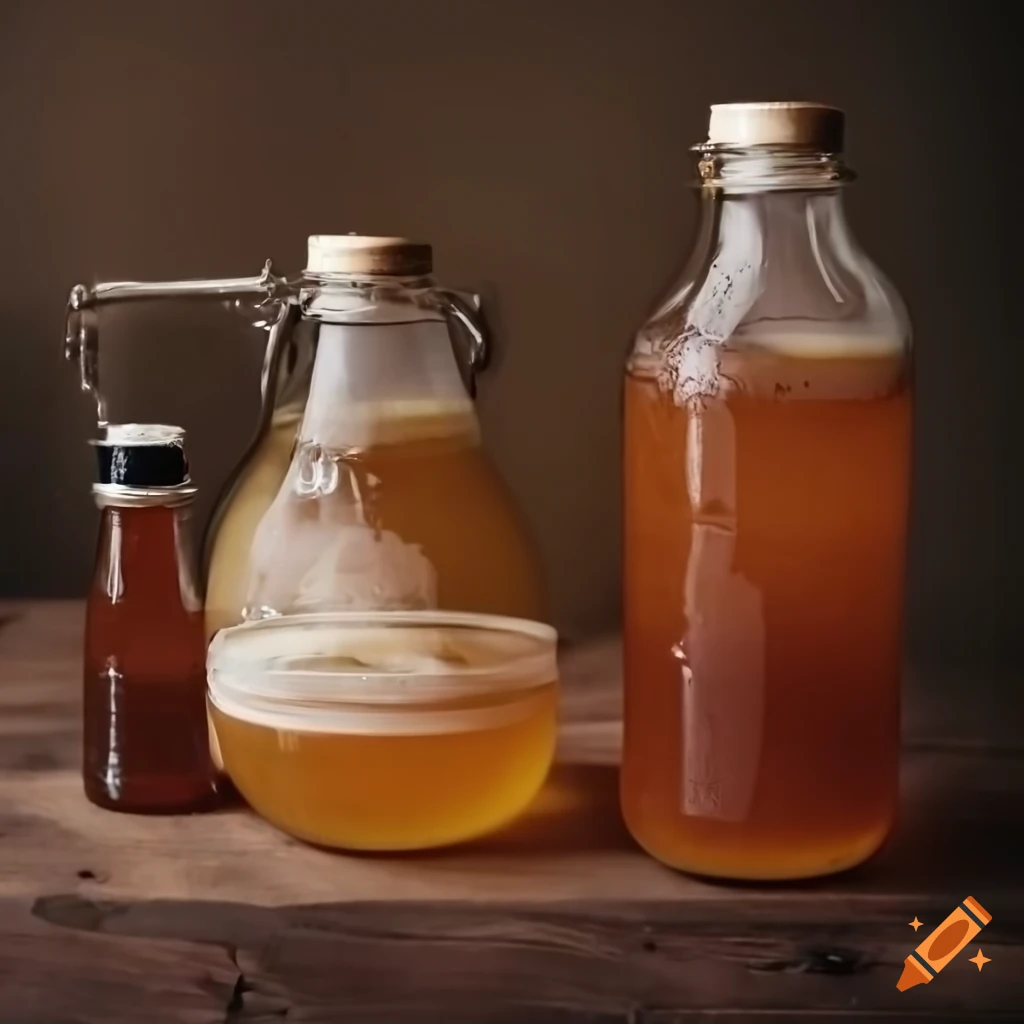 Kombucha fermentation process on Craiyon