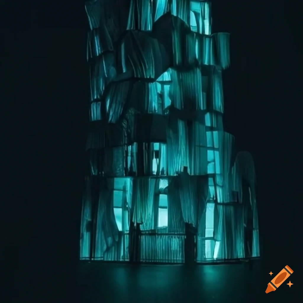 sculptural building made from recycled plastic bags