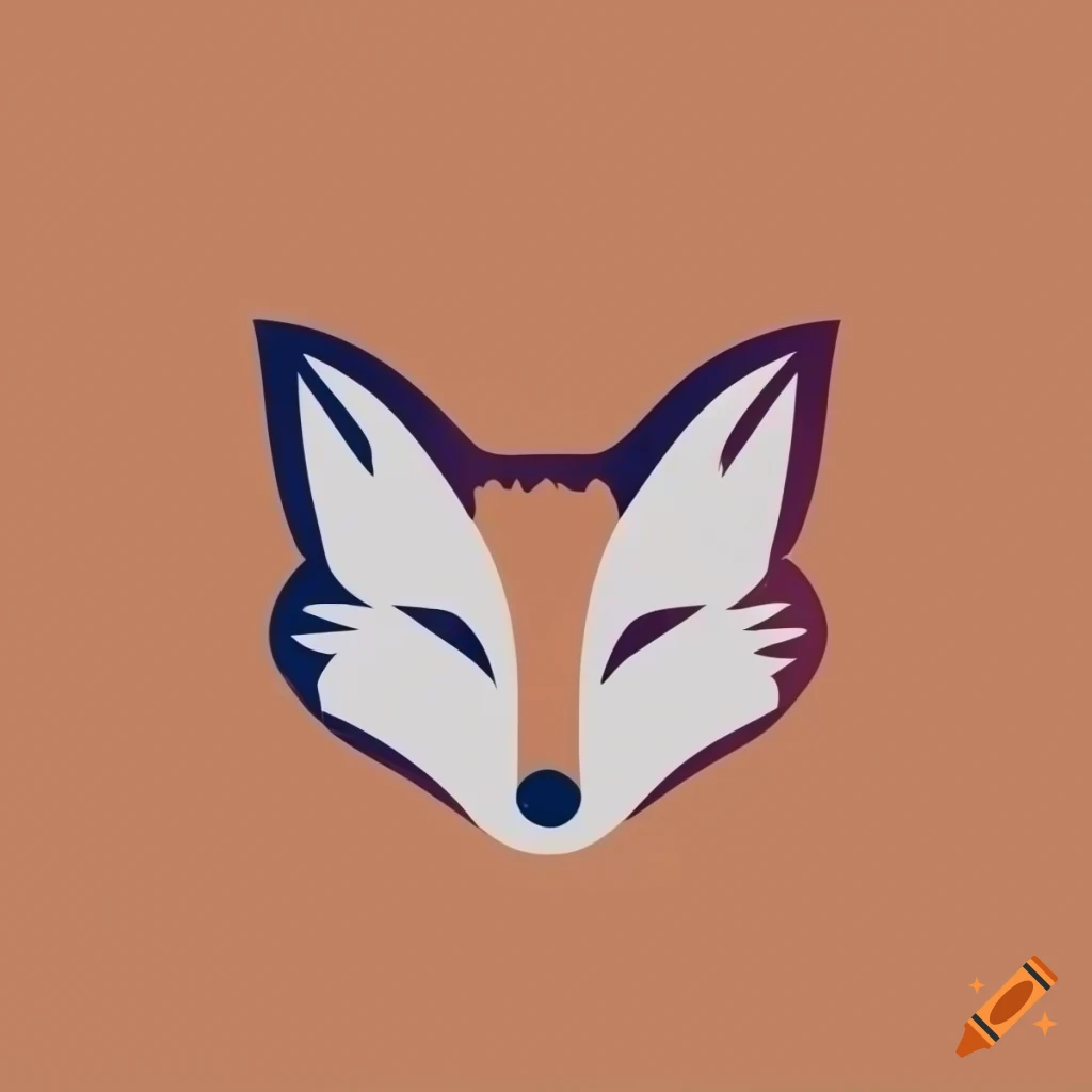 minimalist fox head logo