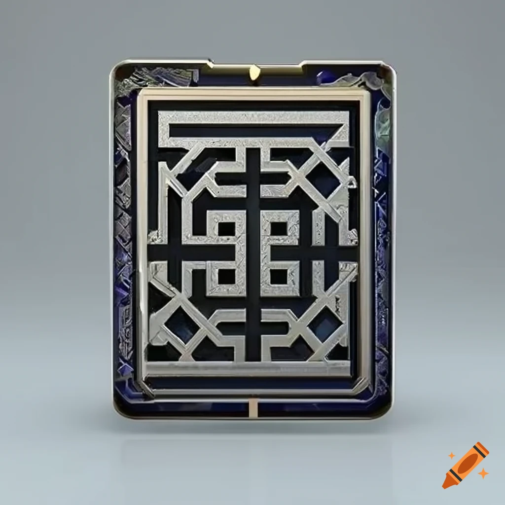 3D android with kufic deco design