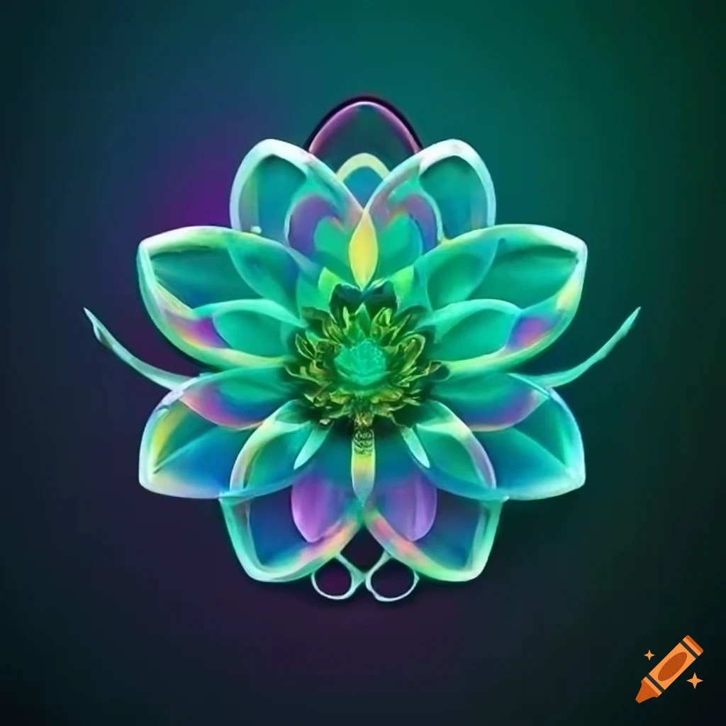 serene lotus symbol with soothing colors