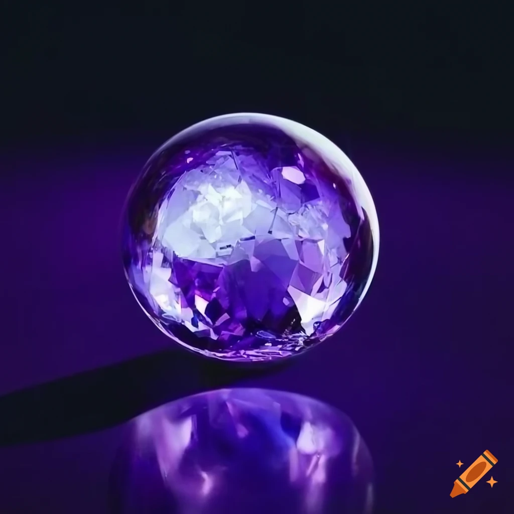 purple glass crystal planet