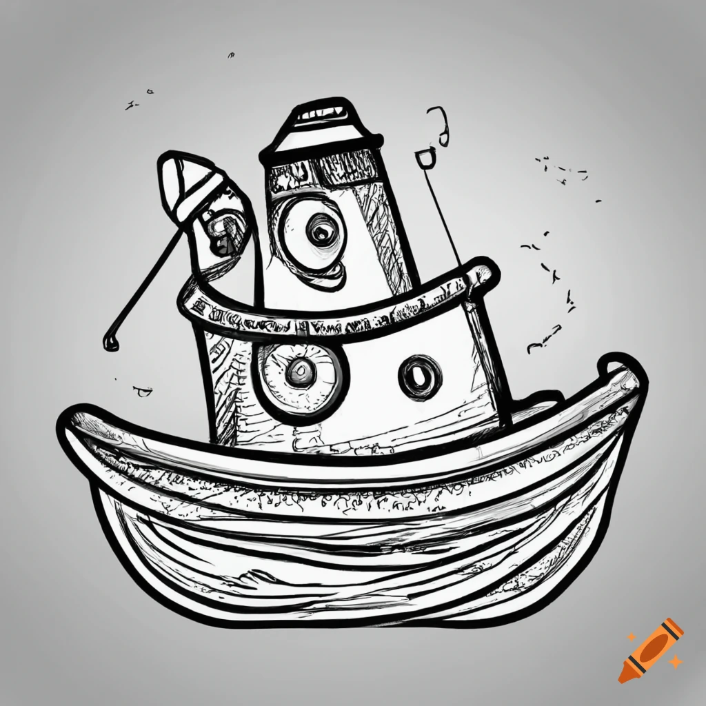 How to Draw a Boat | Boat drawing, Boat cartoon, Drawings
