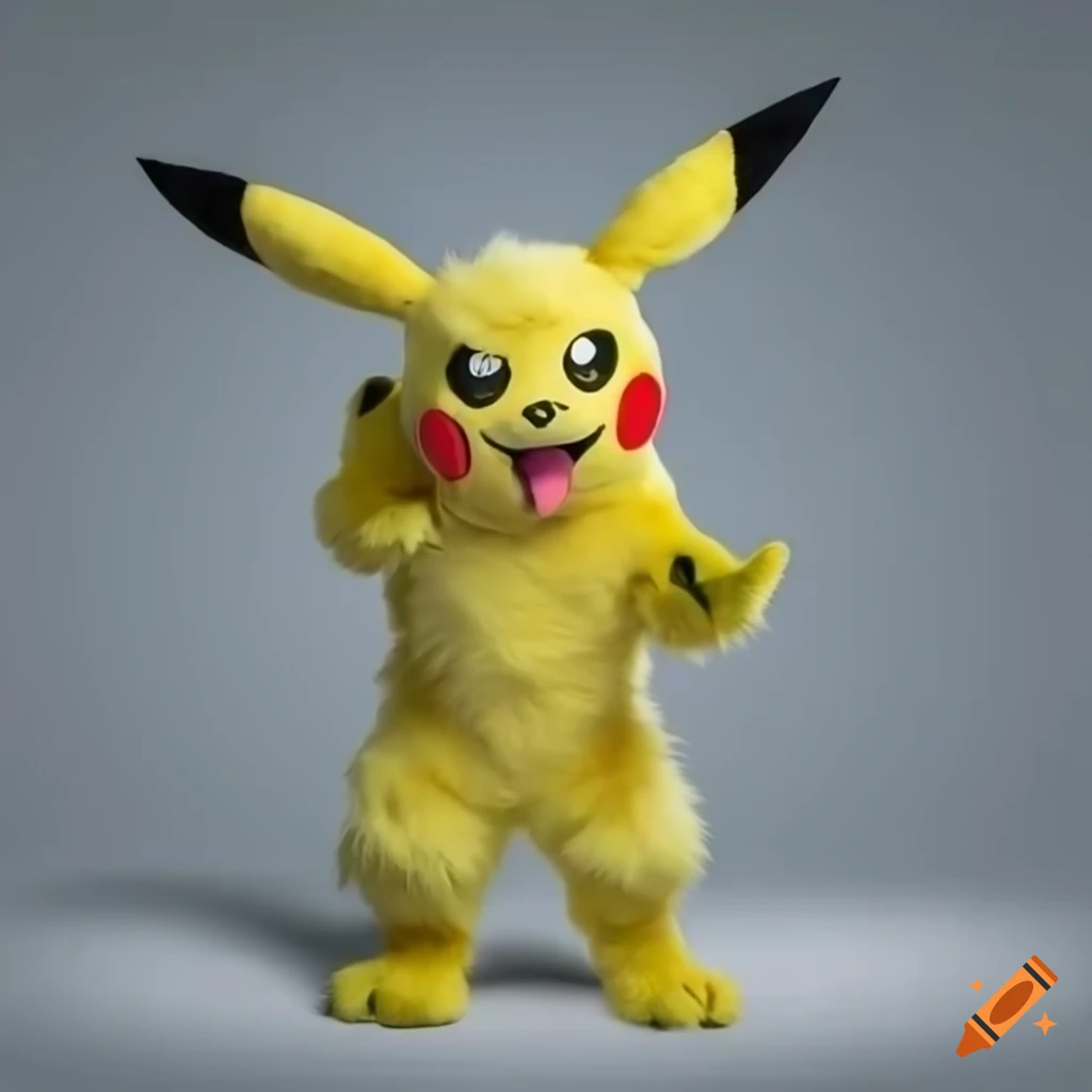 yellow fursuit with pikachu theme