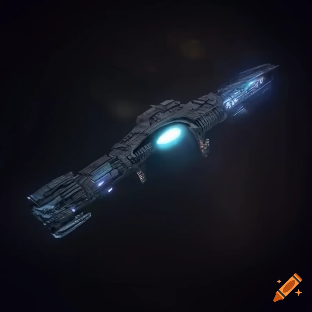 Spaceships in the style of the ori ships from stargate on craiyon