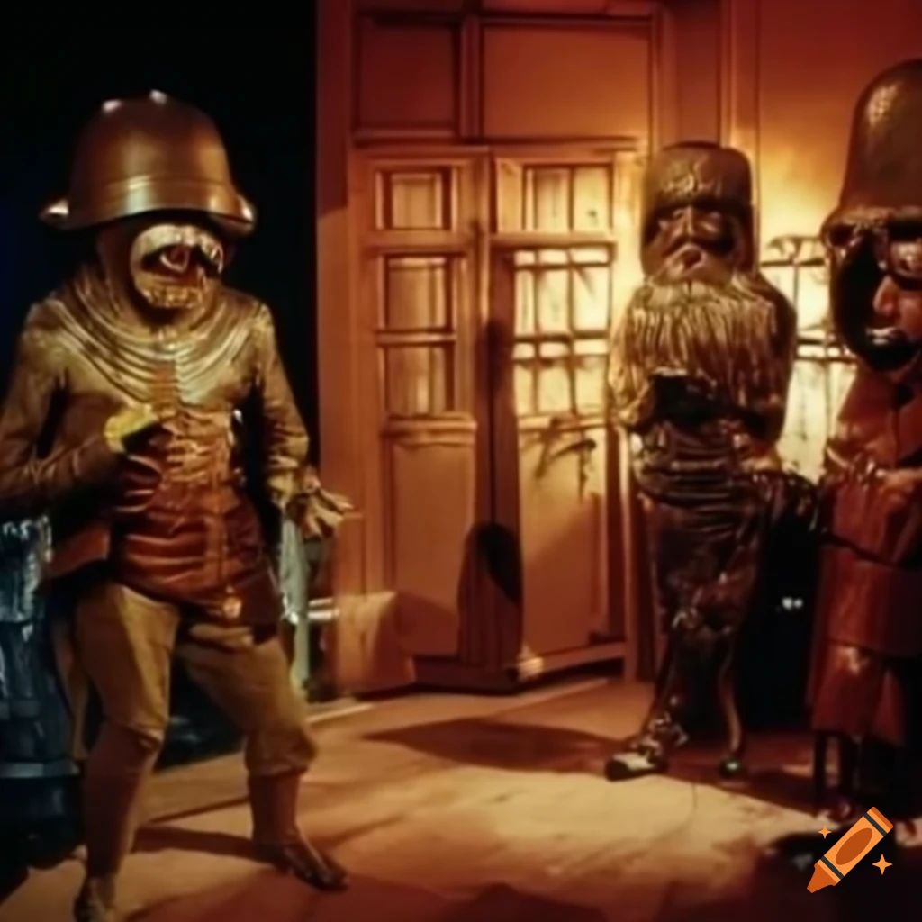 TV studio set of Doctor Who: The Sea Devils