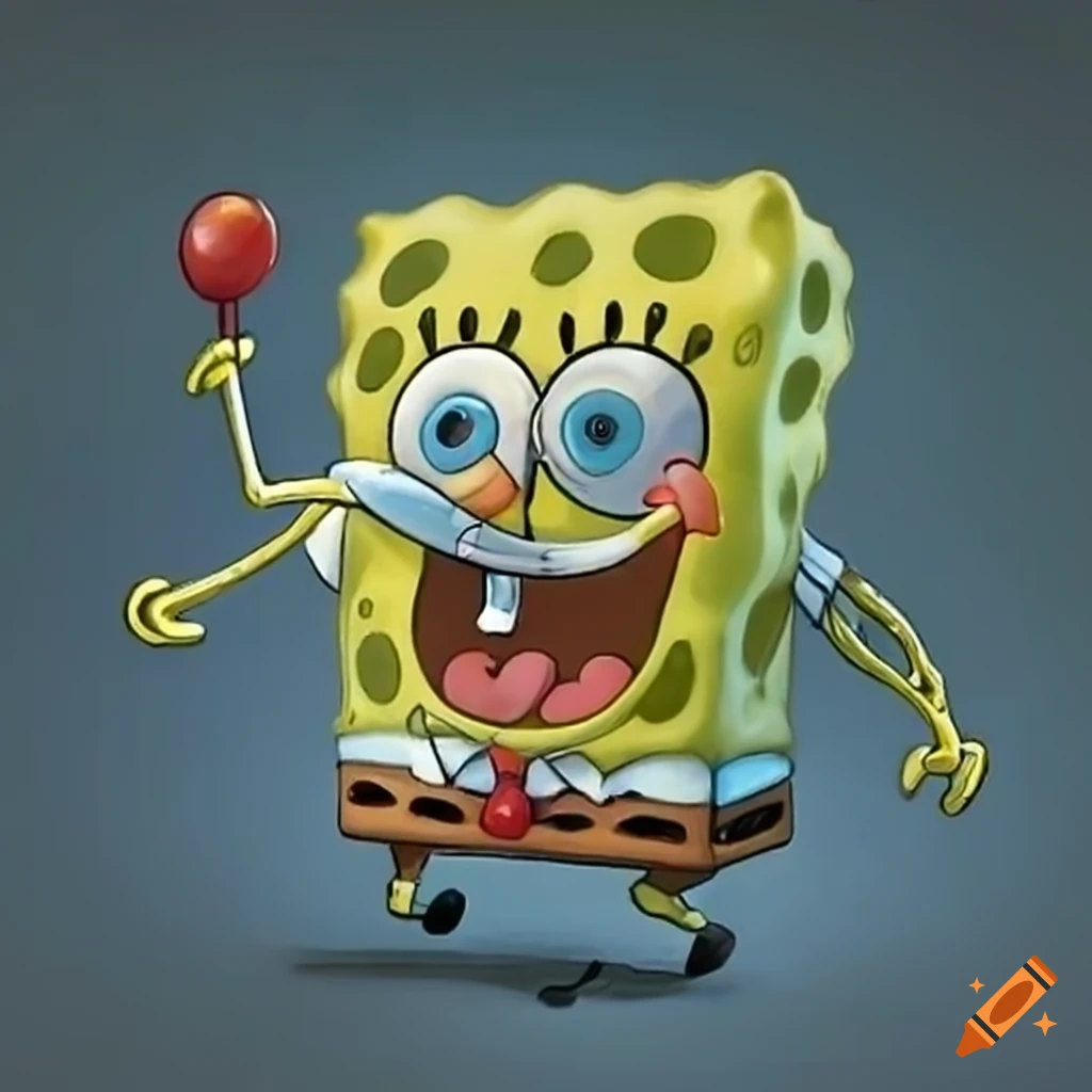 Image Of A Humorous Overweight Spongebob Squarepants On Craiyon