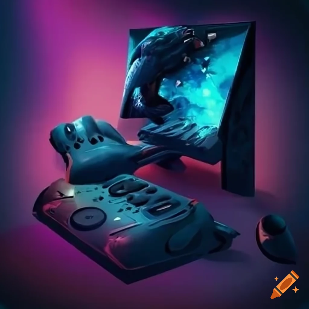 Online store for video games on Craiyon