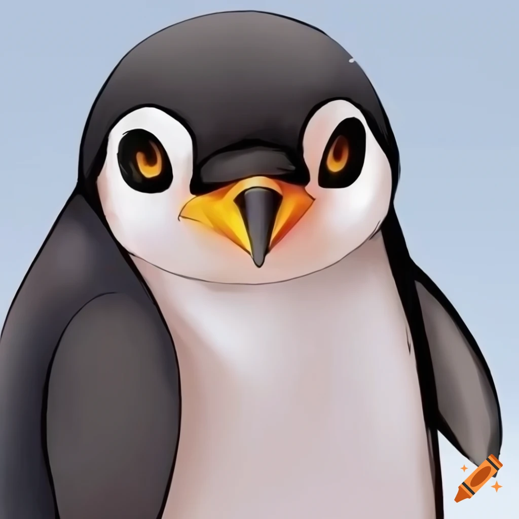 Generate cute penguin images in super high quality anime style。Subject to  the following conditions:、Can