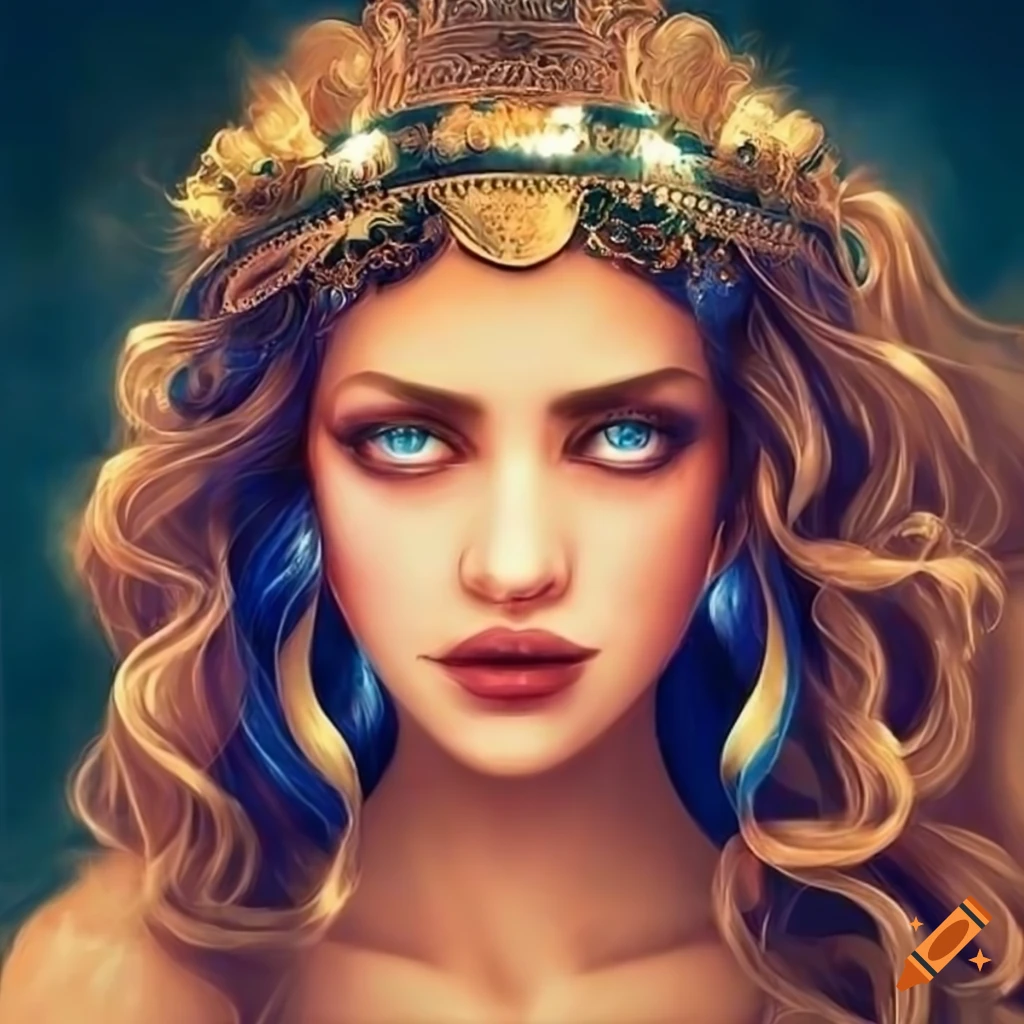 portrait of a Greek goddess