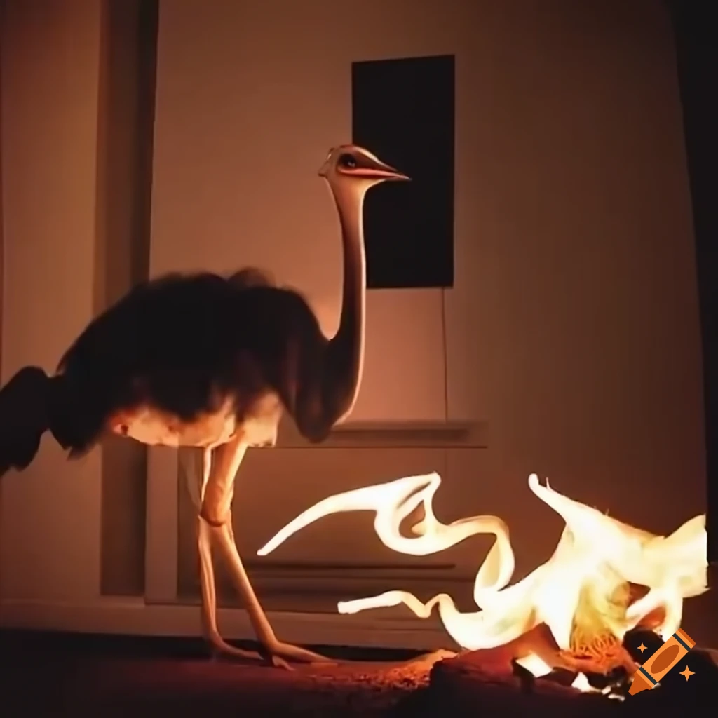 surreal image of an apartment with unusual elements