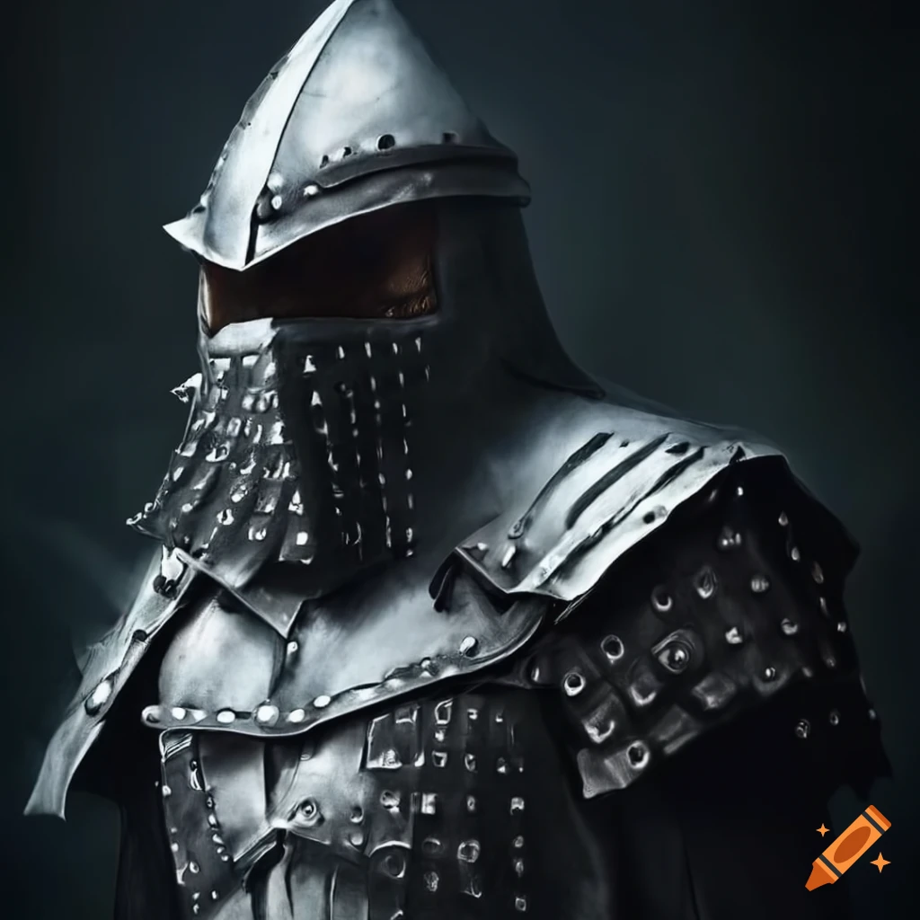hyperrealistic illustration of The Shredder in medieval thief attire