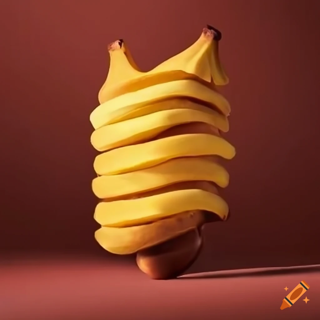 Banana shaped like a potato on Craiyon